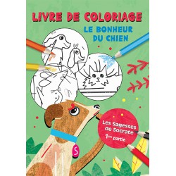 Kolorowanka Psie szczęście - wersja francuska